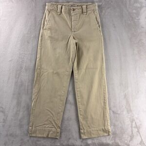 Faherty Coastline Chino Pants Womens Size 4 Beige‎ Cotton Casual Straight Leg